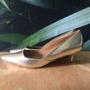Women's Kitten Heel Calvin Klein Gold